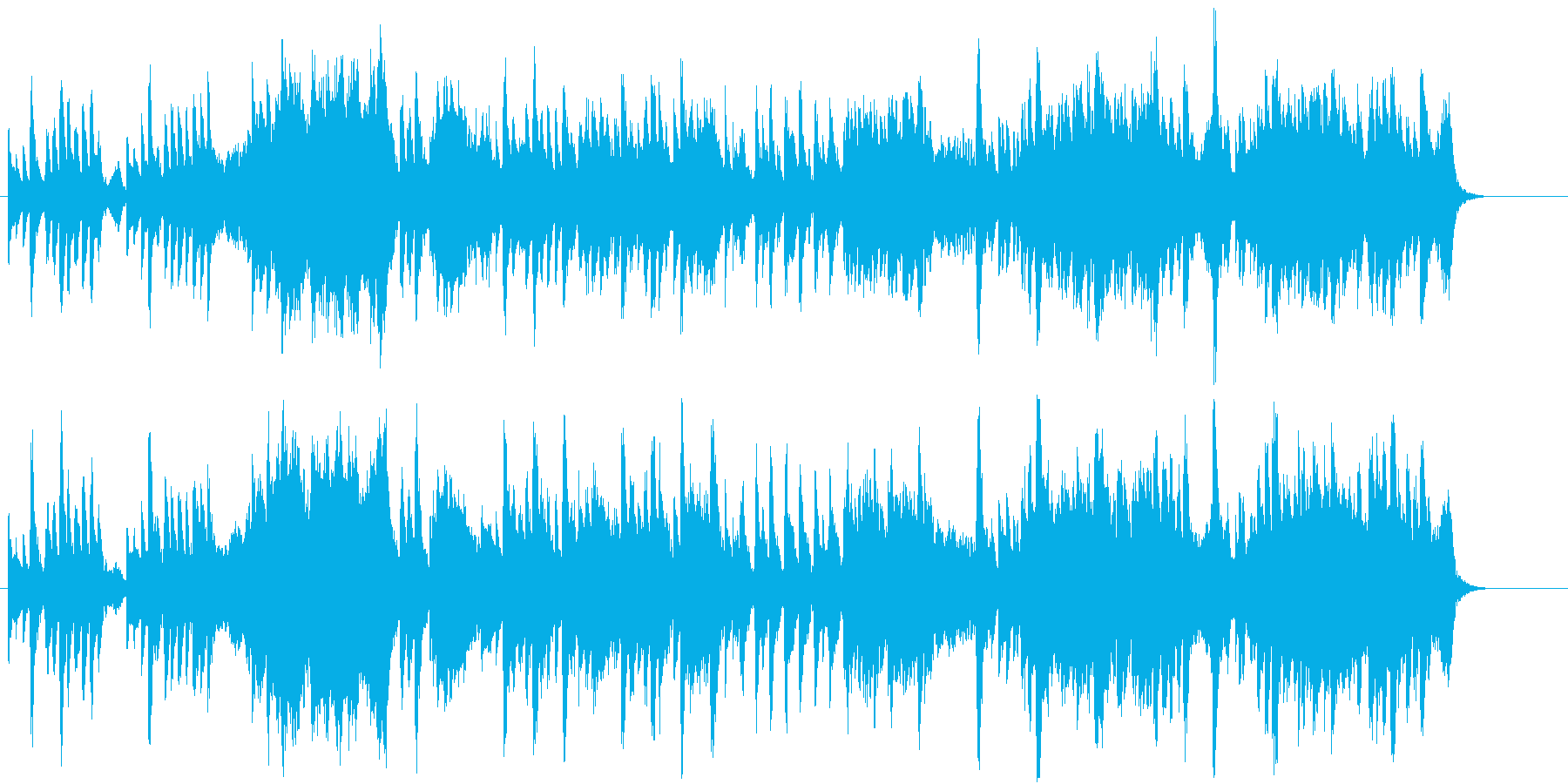 ゆったりと壮大な、琴が中心の和風曲の再生済みの波形