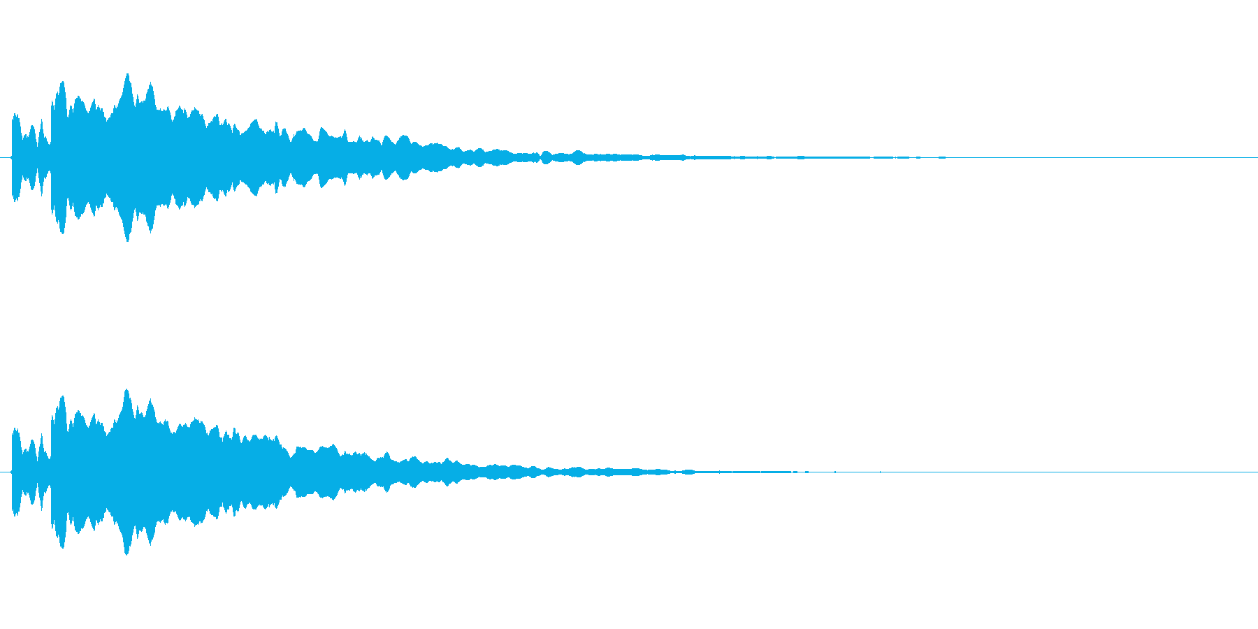 正解したときの音ですの再生済みの波形