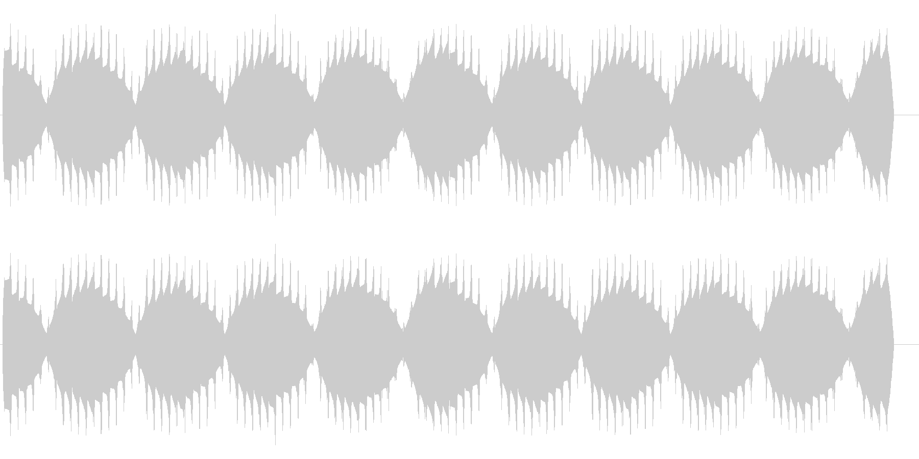 ボワーン(揺らぐ高音のワープエンジン)の未再生の波形