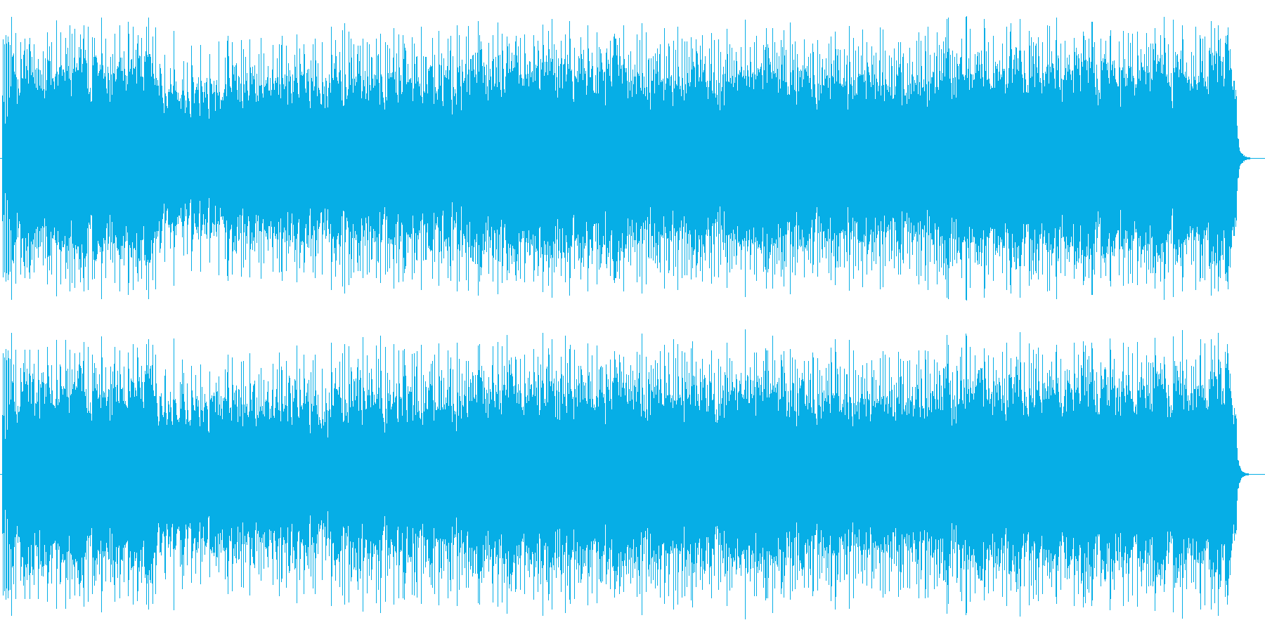 風のように鳥のように、自由で楽しげな曲の再生済みの波形