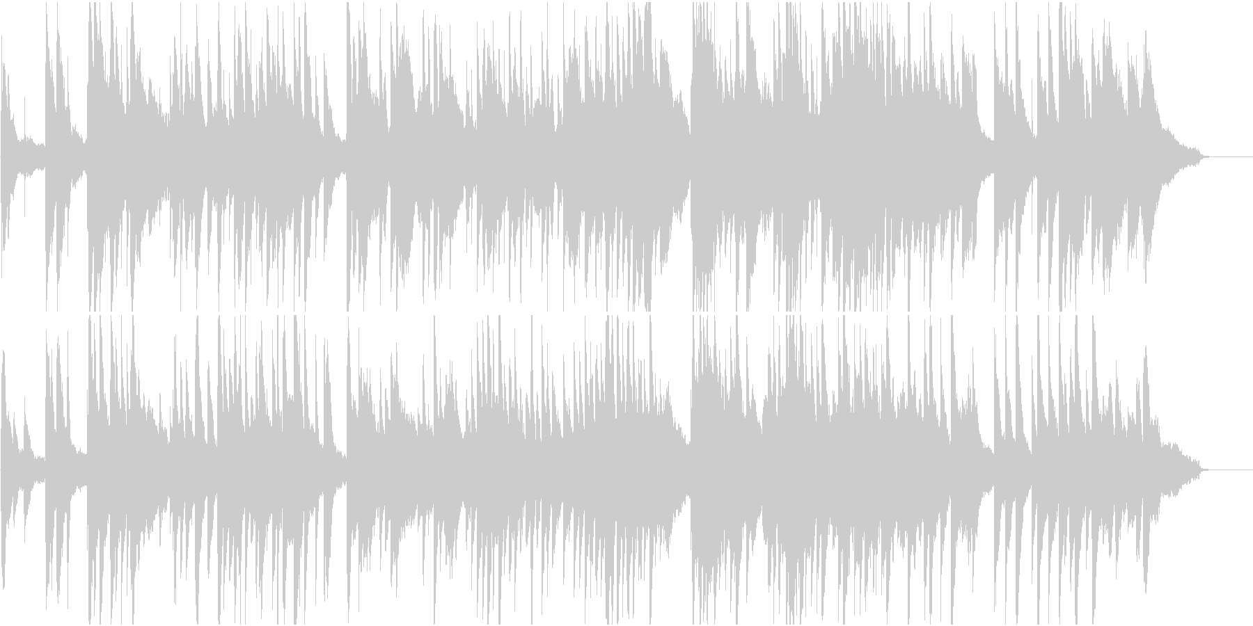 優しく落ち着く感じのピアノ曲(ショート版の未再生の波形