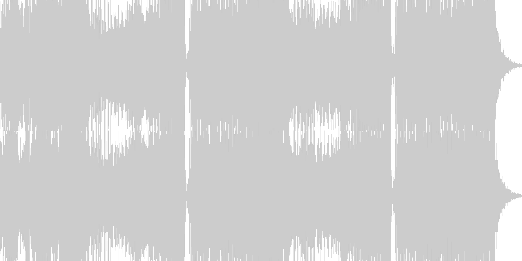 盛り上がる感じのEDMの未再生の波形