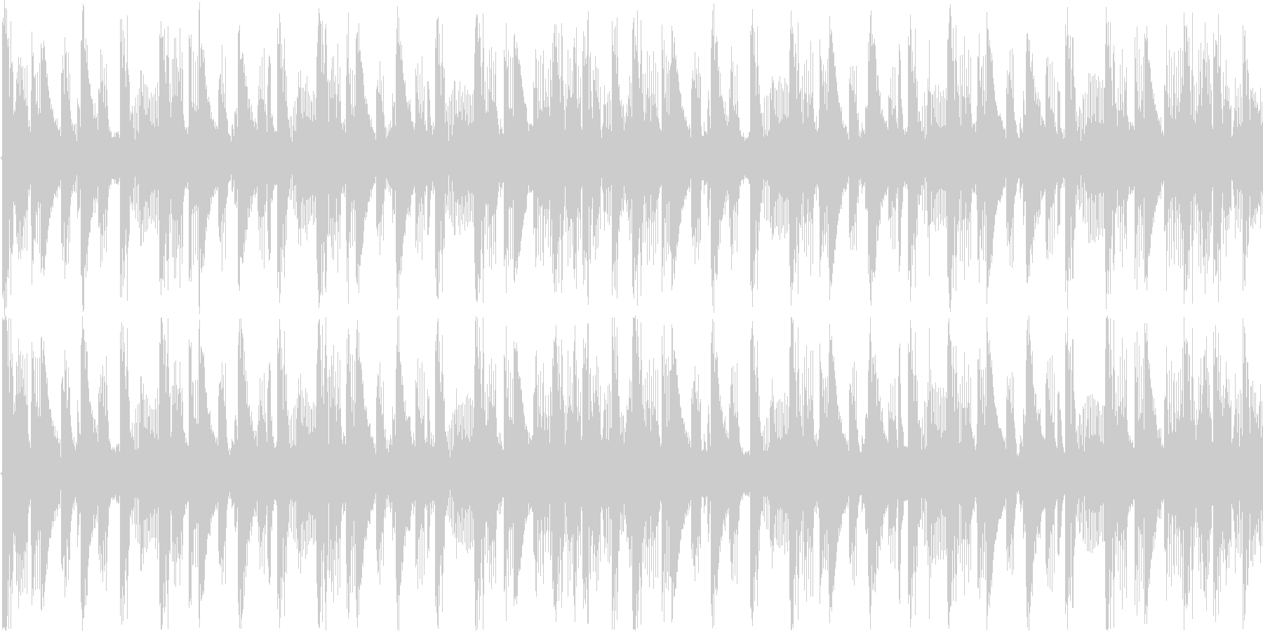 ハウスのリズムを基本にした楽曲です。の未再生の波形