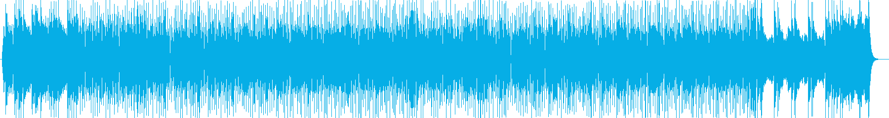 明るく晴れやかな印象シンセサイザー曲の再生済みの波形