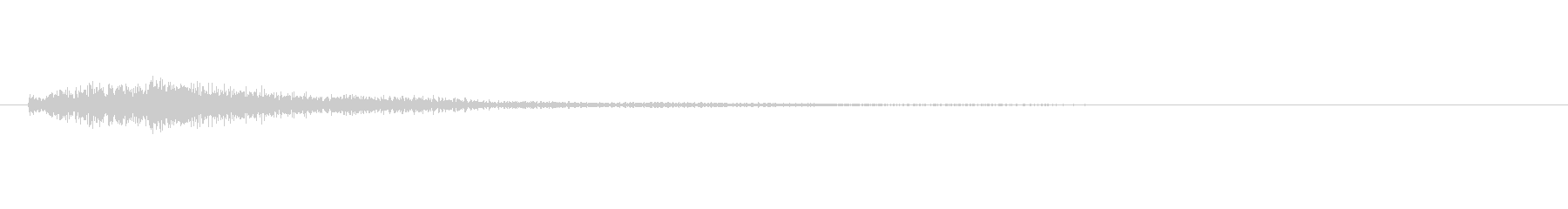 琴をジャラーンと鳴らしたような音(上昇)の未再生の波形