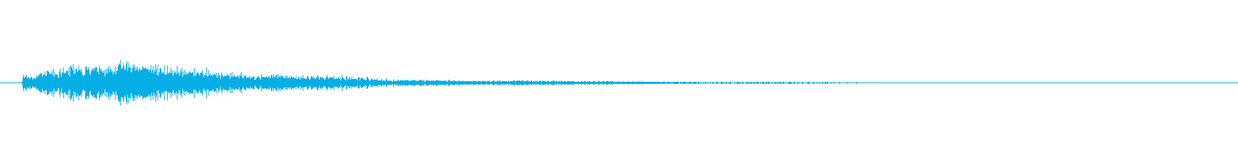 琴をジャラーンと鳴らしたような音(上昇)の再生済みの波形