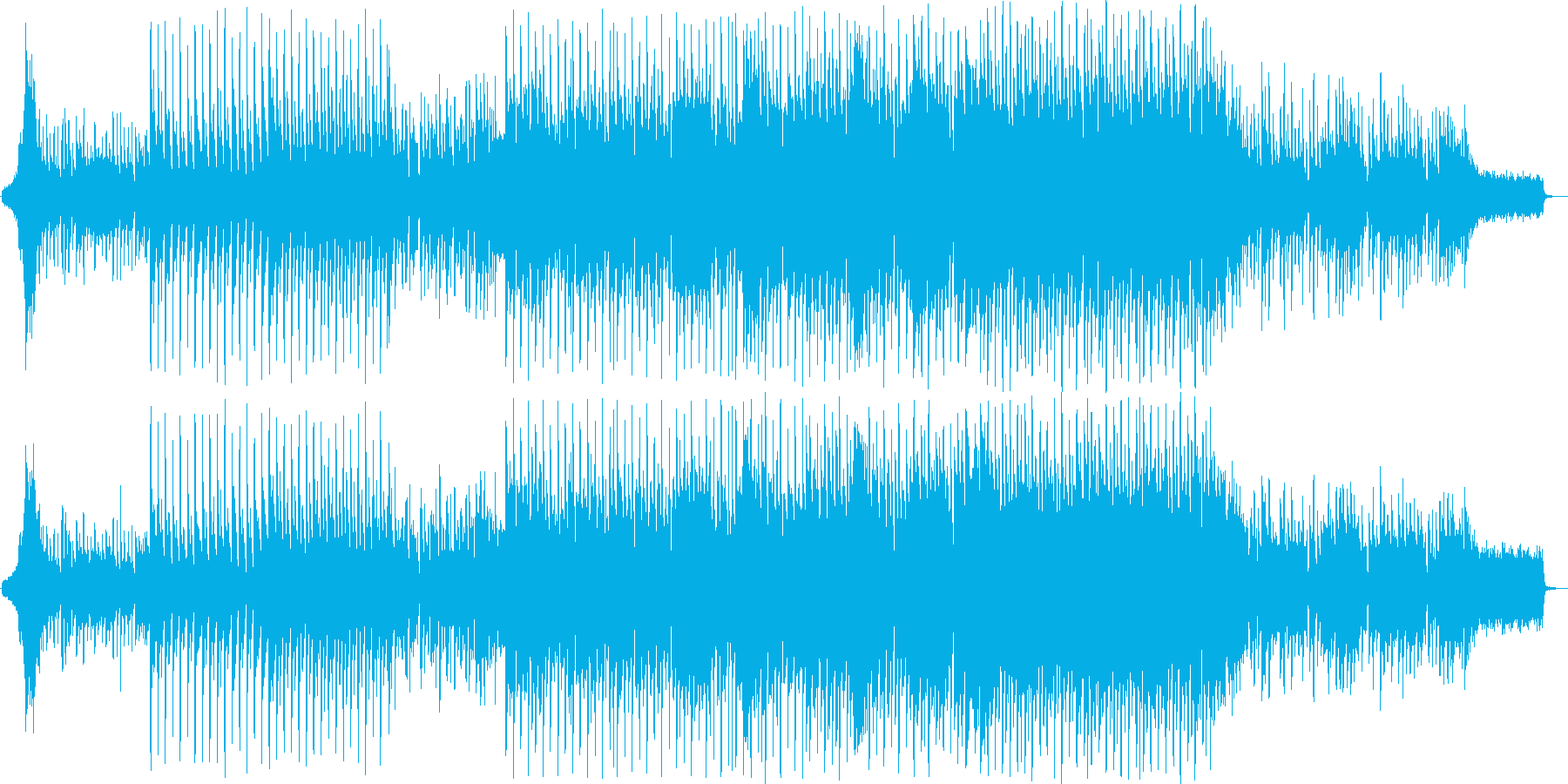 弾けるような明るいポップミュージックの再生済みの波形