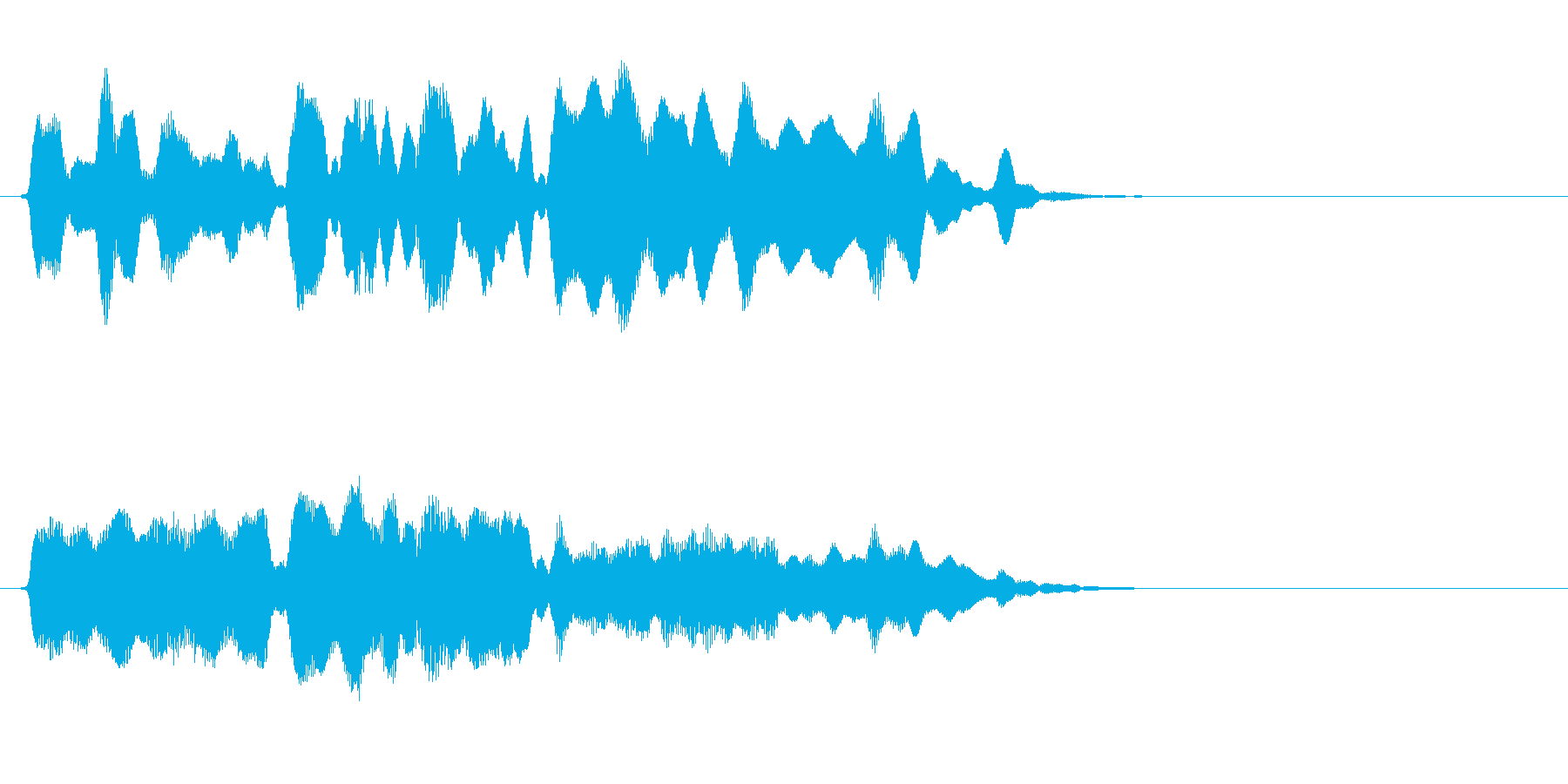 セーブや宿泊に最適なフルートの短い曲の再生済みの波形
