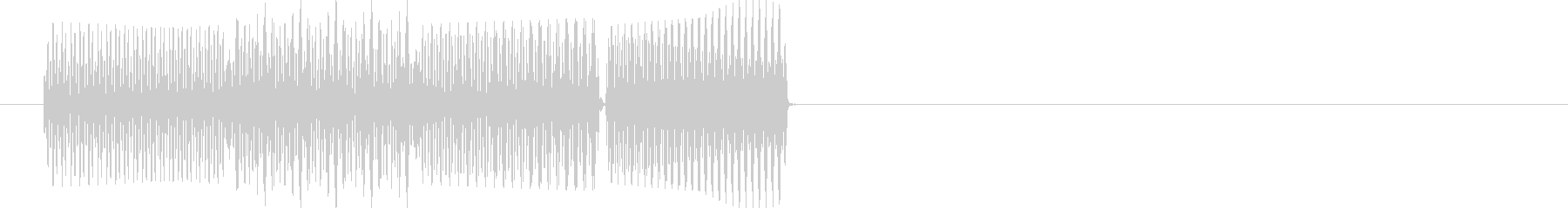 テロリラン（スロットでの確定音）の未再生の波形