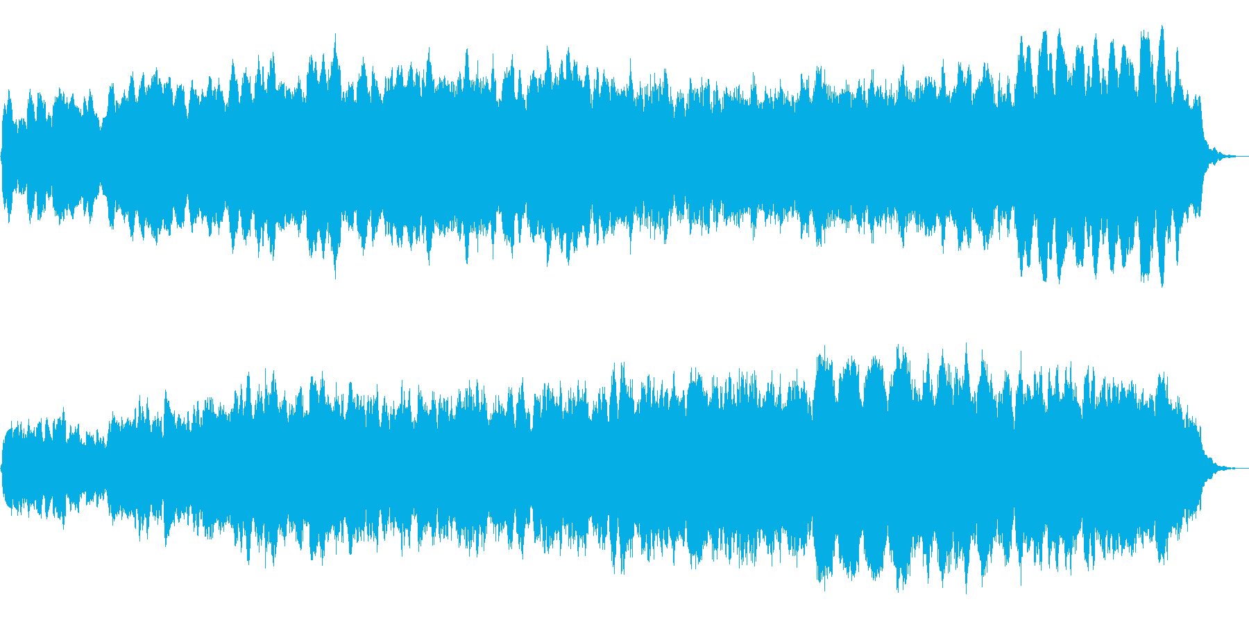 パイプオルガンオリジナル神秘系の曲ですの再生済みの波形