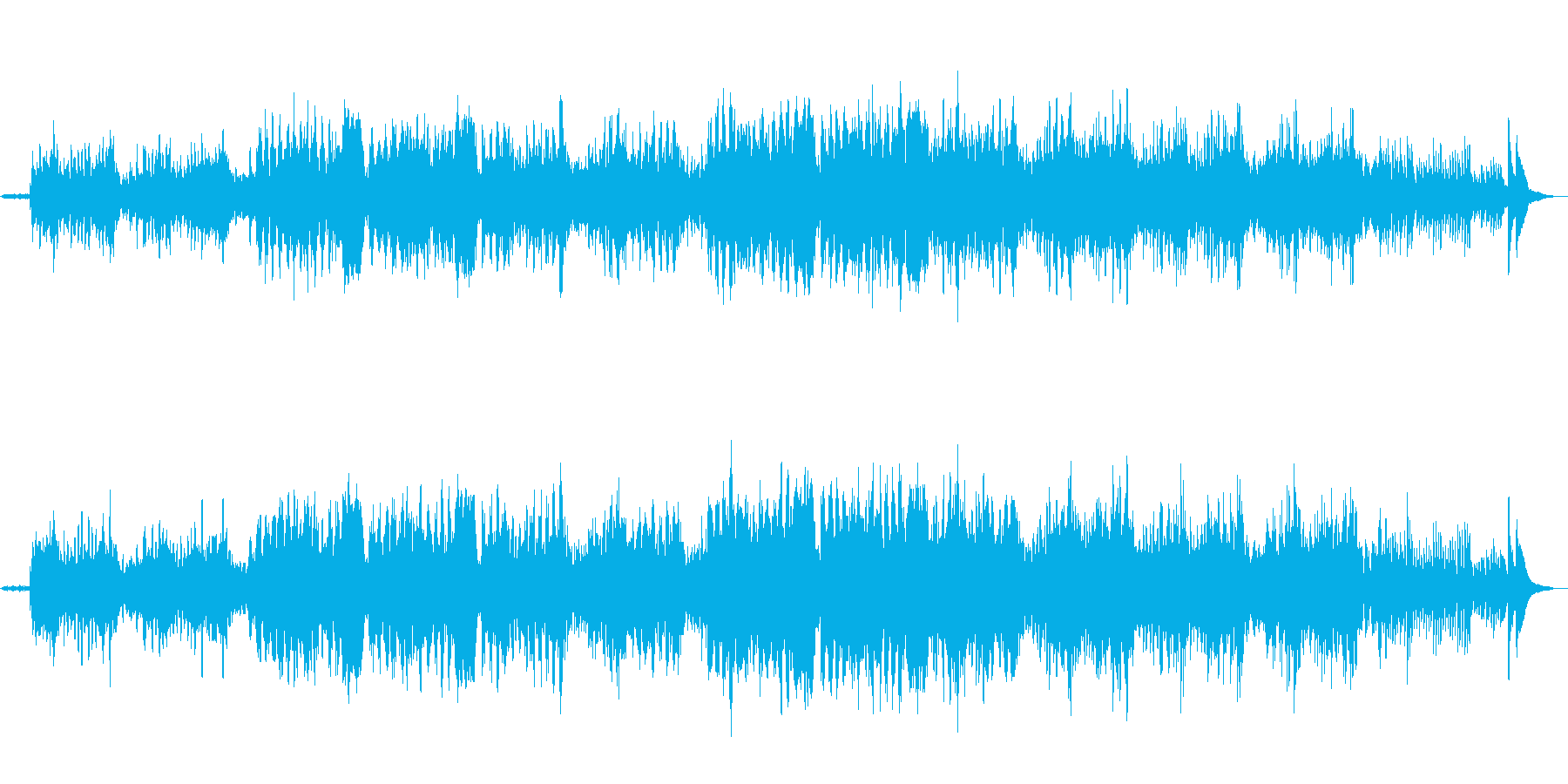 優しげで切ないイメージがするのフルート曲の再生済みの波形