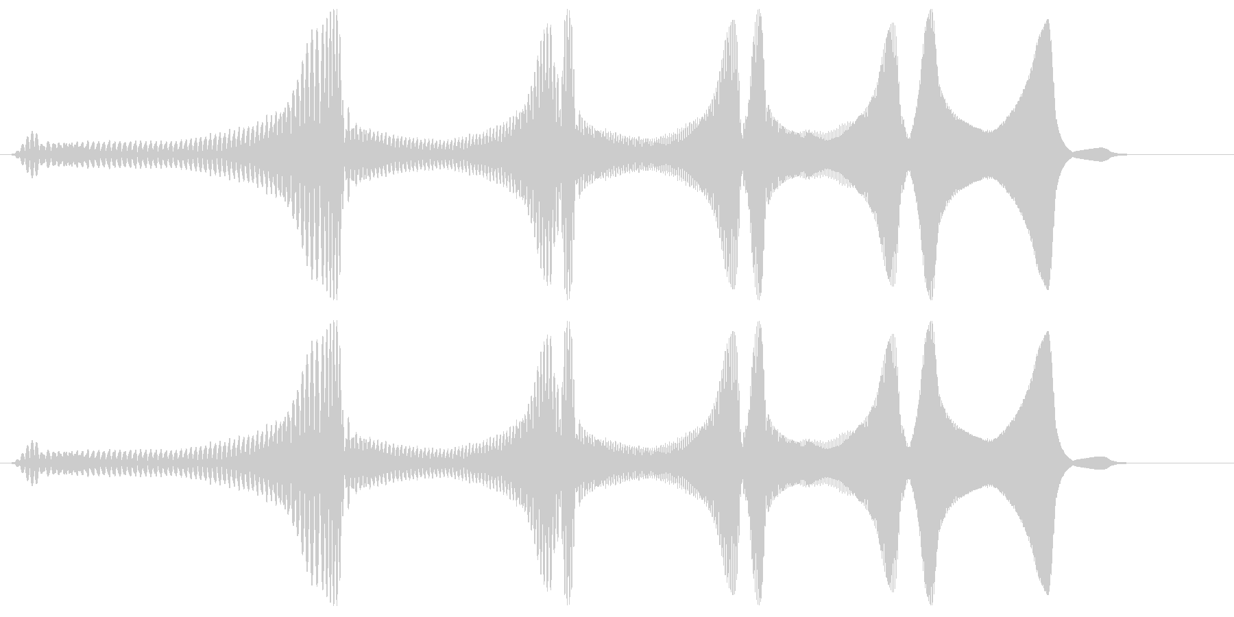 ワァワァワァーン(コミカル)の未再生の波形