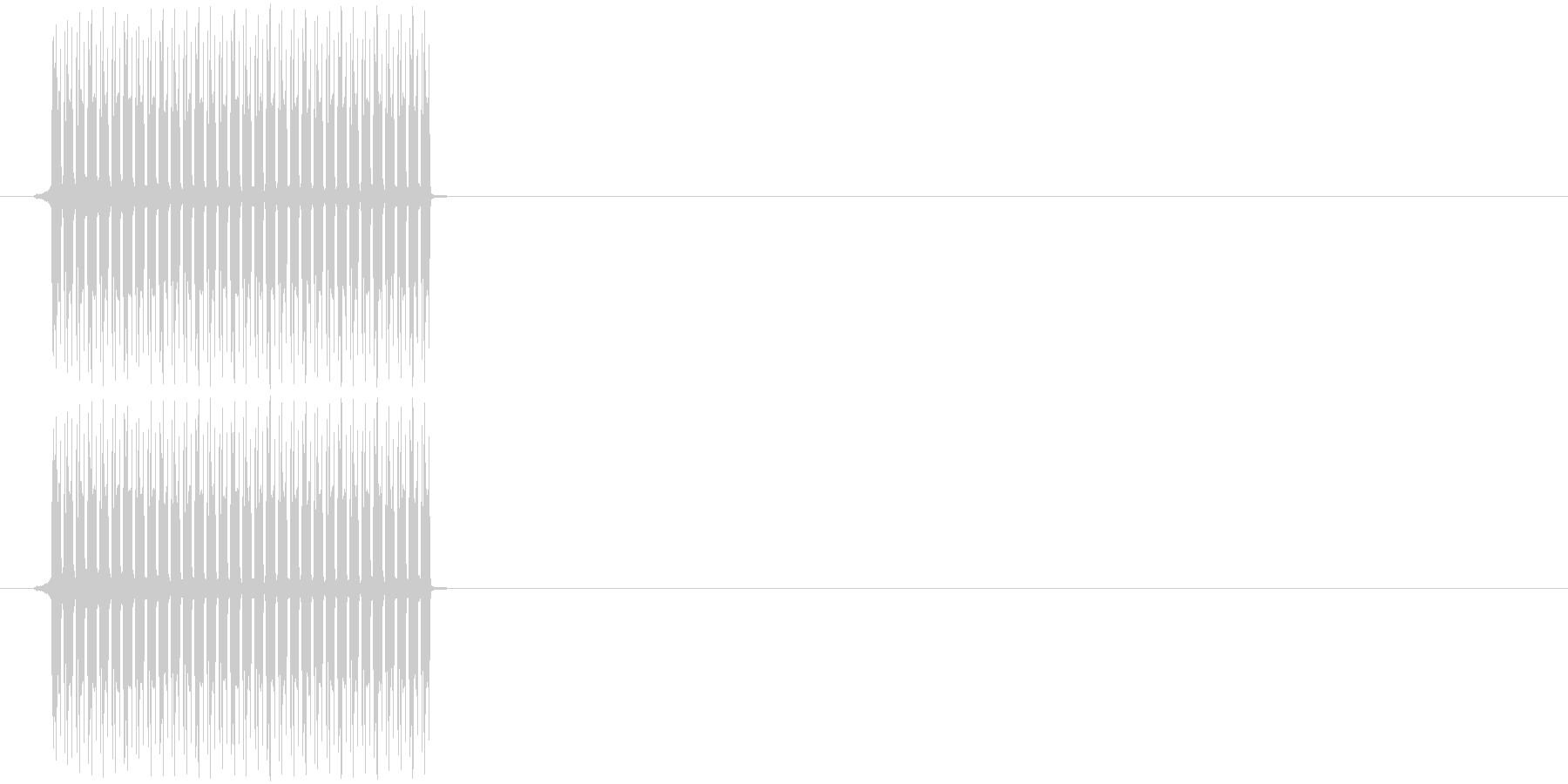 間違った時の効果音その1ですの未再生の波形