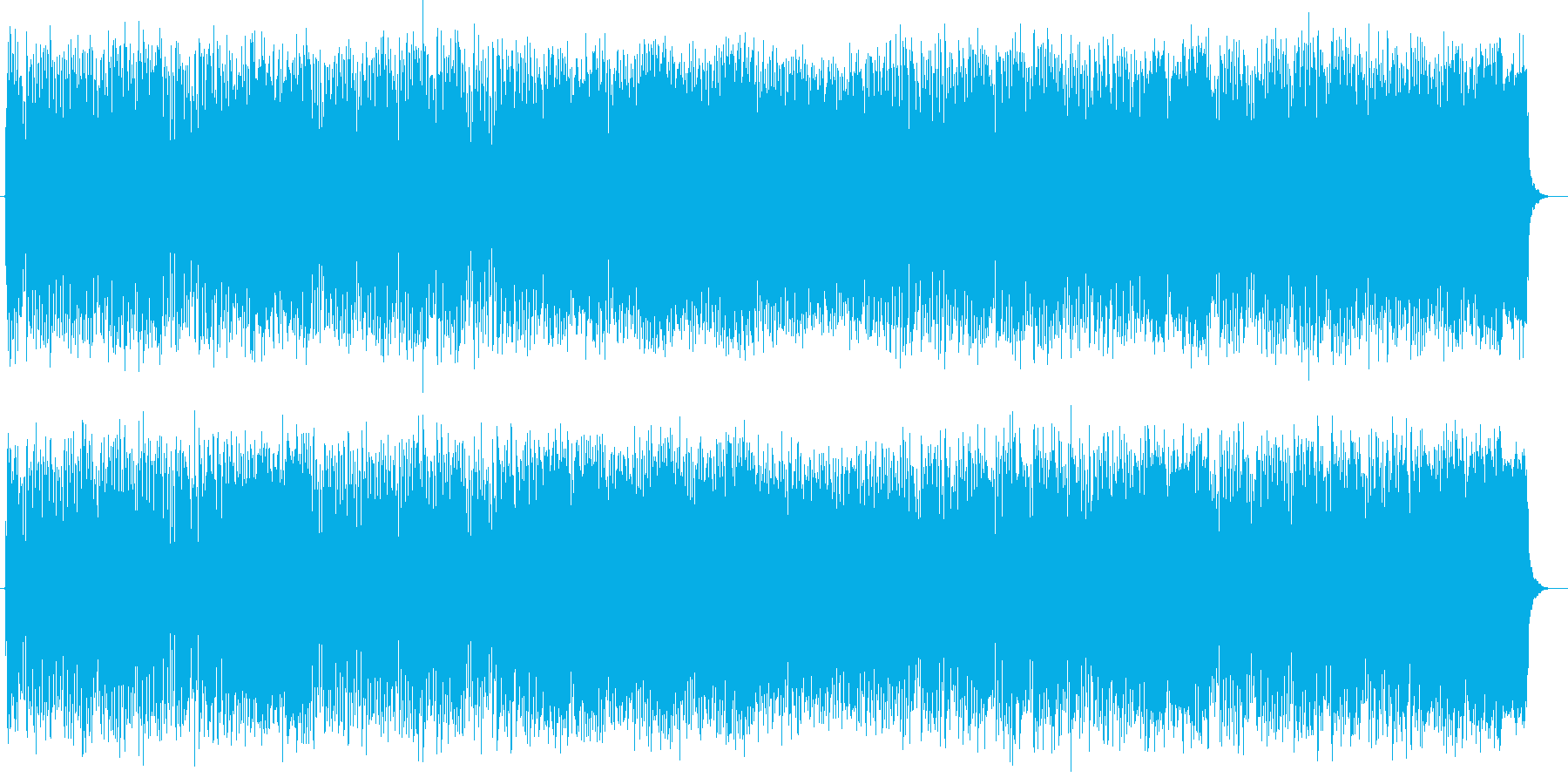 ポップな壮大さを感じる曲の再生済みの波形