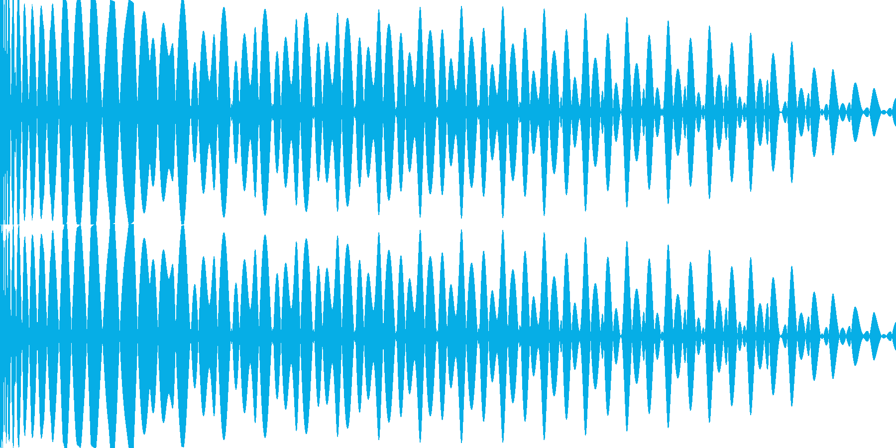 EDM キー(G)入りキックの再生済みの波形