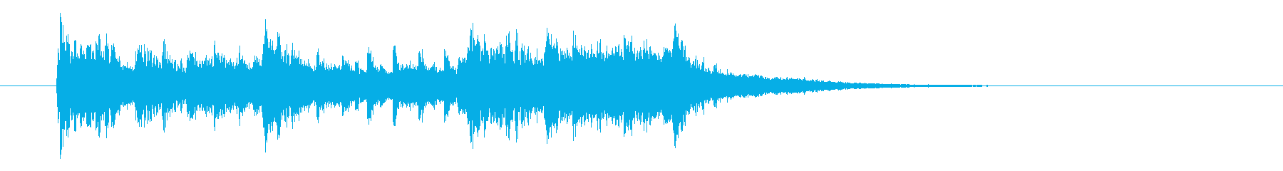歪んだギターのジングル曲、サウンドロゴの再生済みの波形