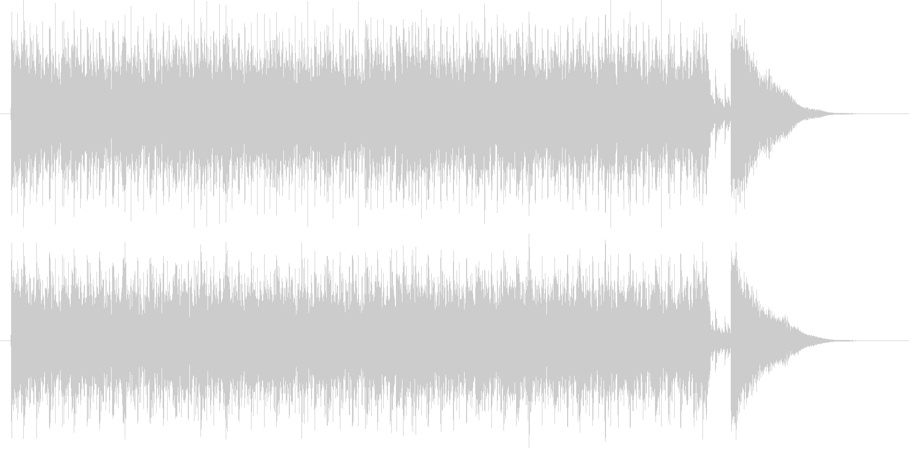 疾走感のあるかっこいい音楽の未再生の波形