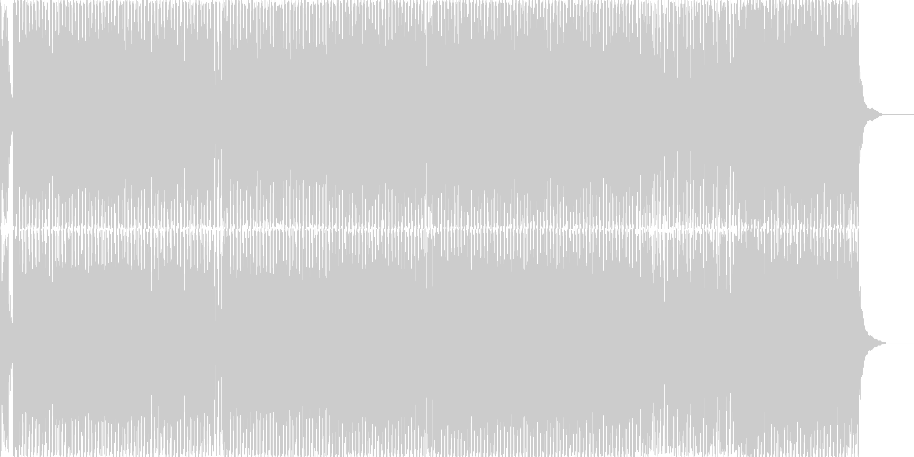かっこいいダンスに緊張感のあるピアノの未再生の波形