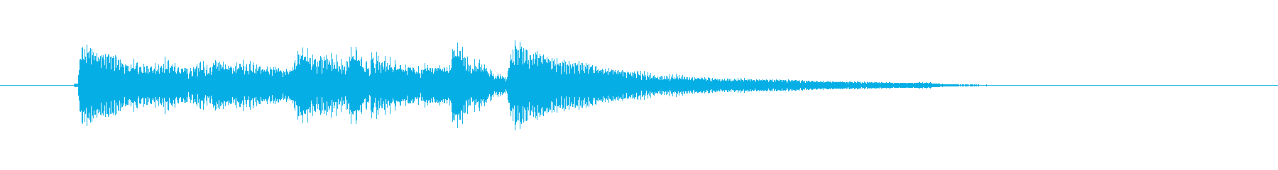 優しい音色と旋律のギターソロの再生済みの波形