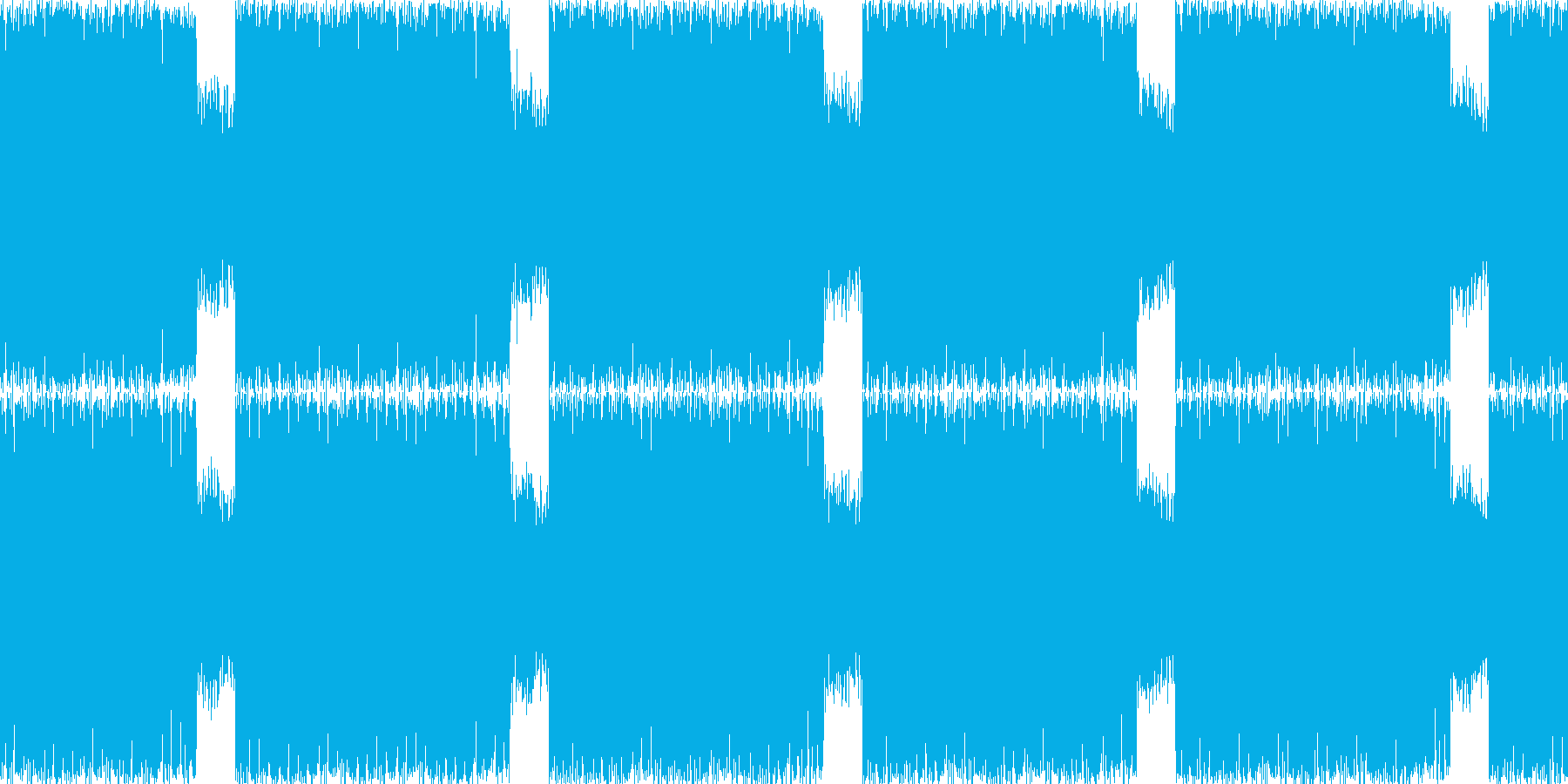 疾走感のあるBGMの再生済みの波形