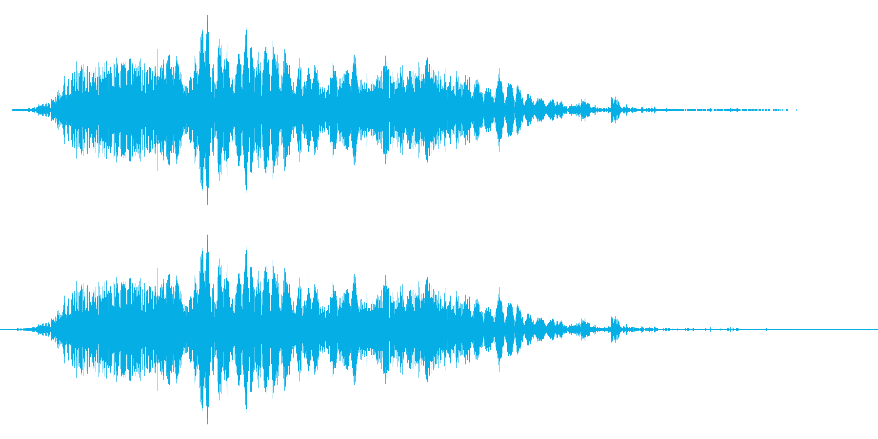 斬撃音(刀や剣で斬る/刺す効果音)14cの再生済みの波形