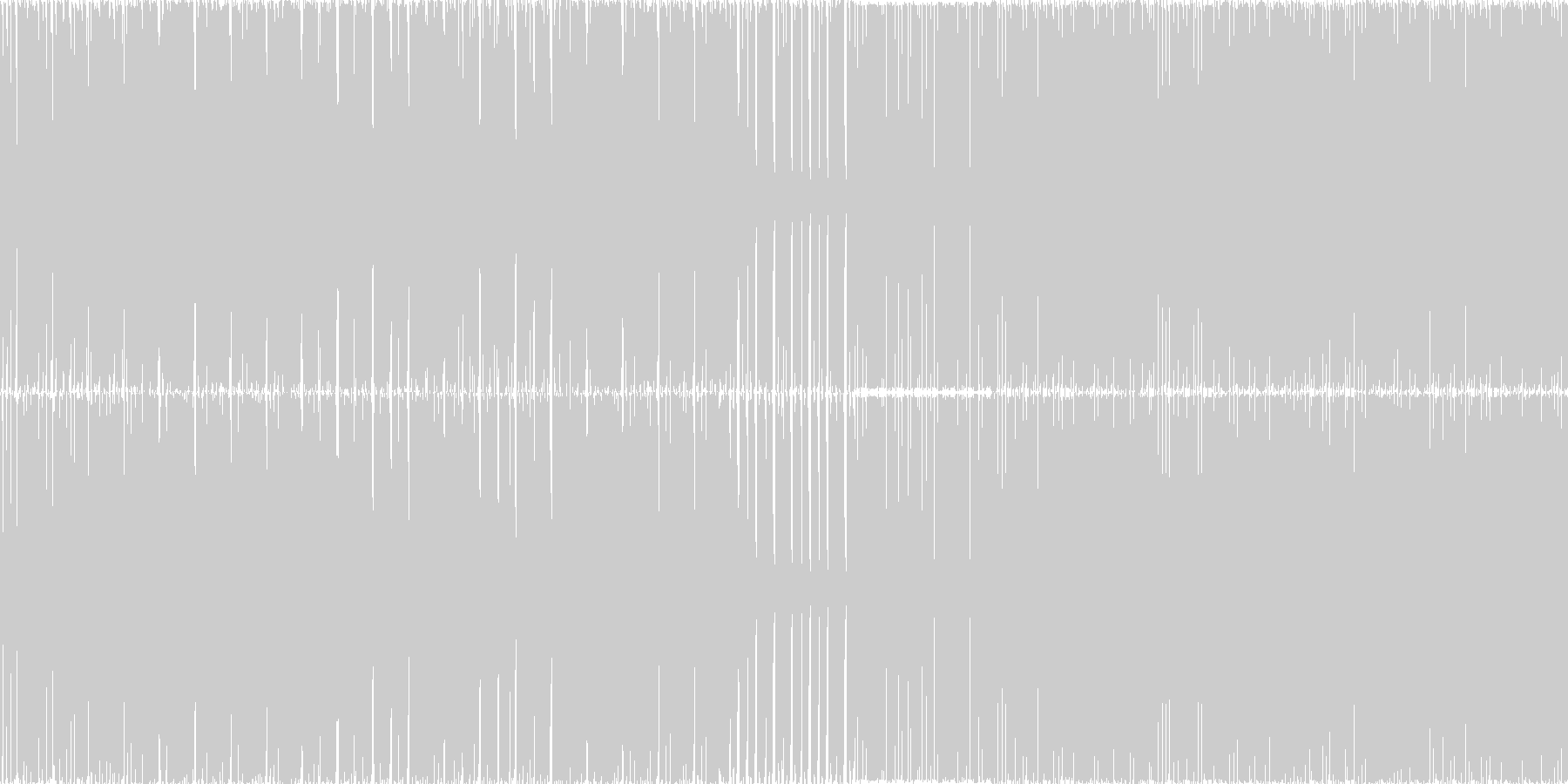 重めのテクノですの未再生の波形