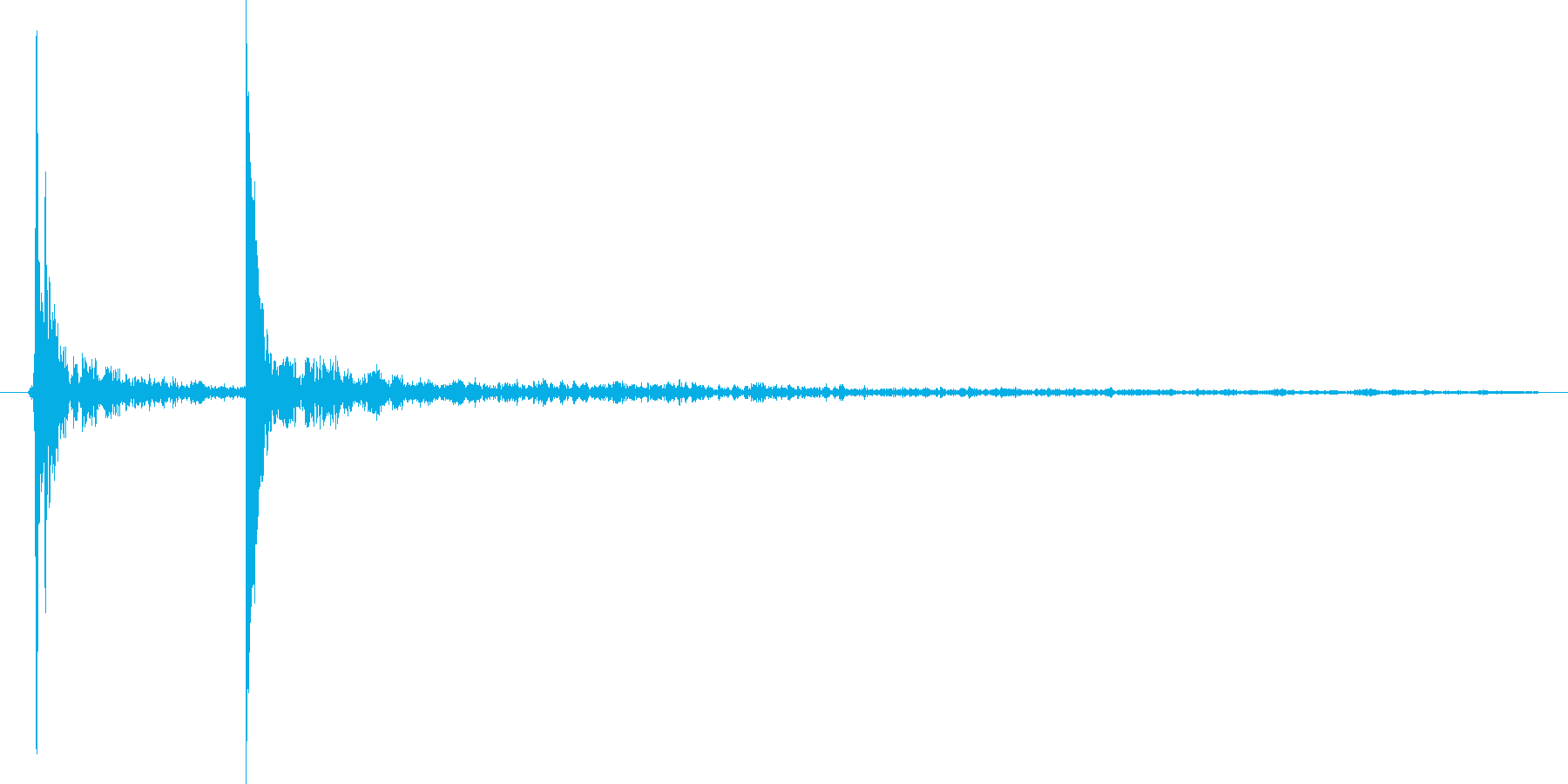 水滴、水の落ちる音です 12の再生済みの波形