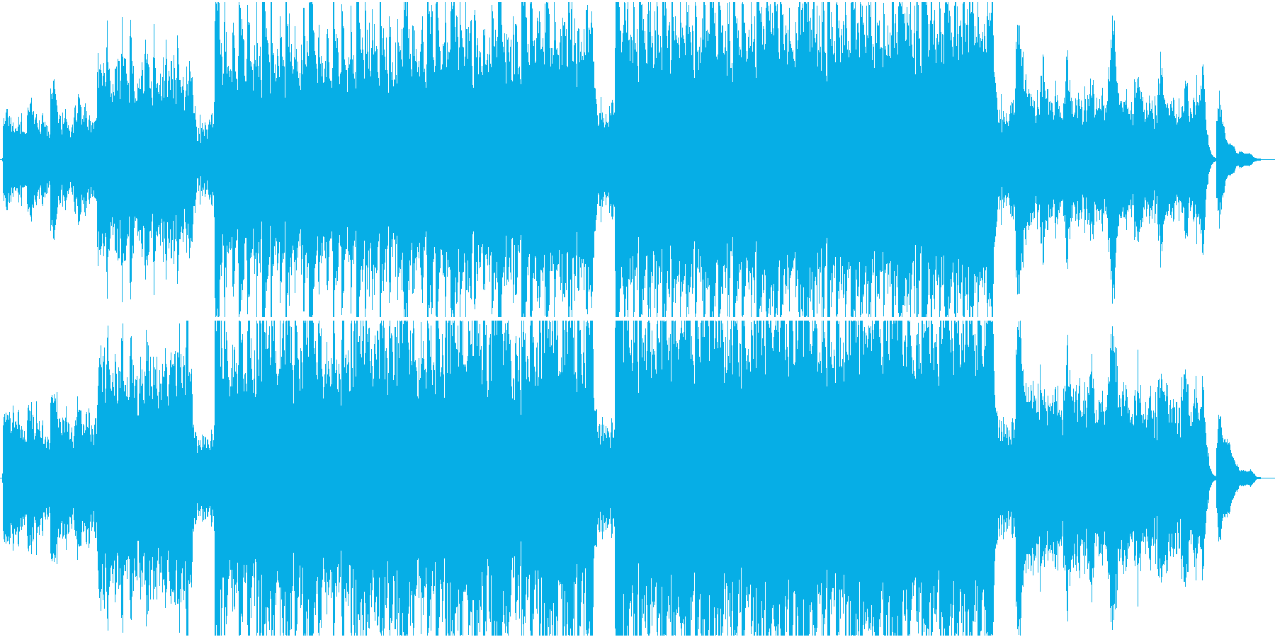感情的で少し寂しい感じのオーケストラ曲の再生済みの波形