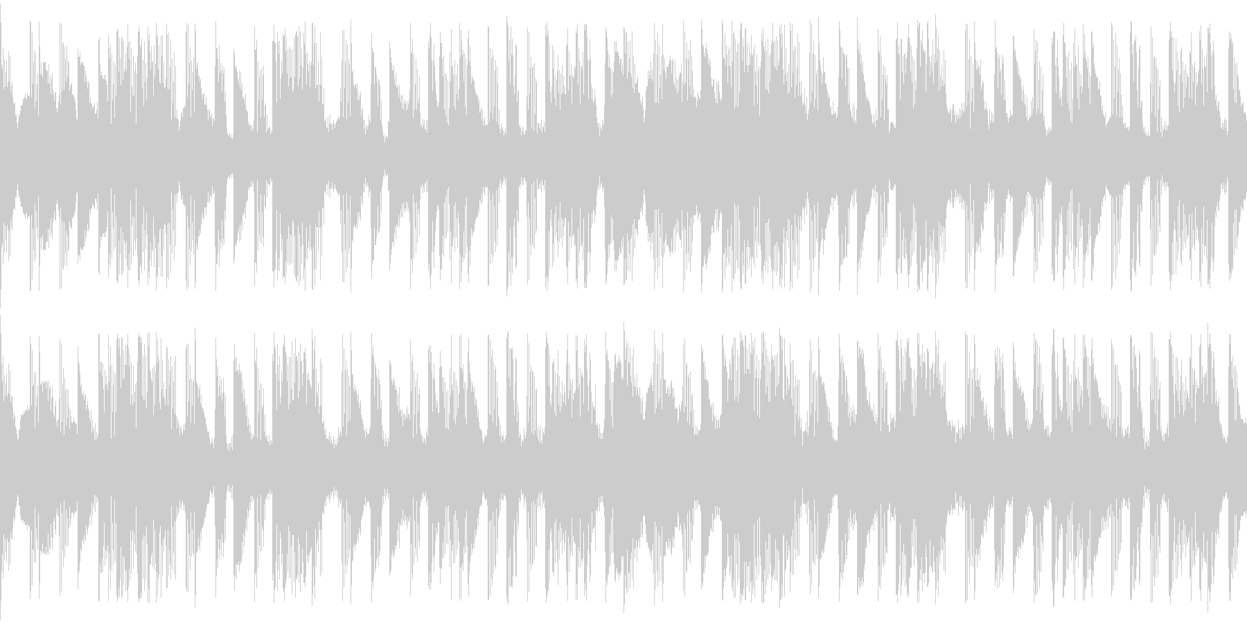 淡々としたリズムを刻む楽曲です。の未再生の波形