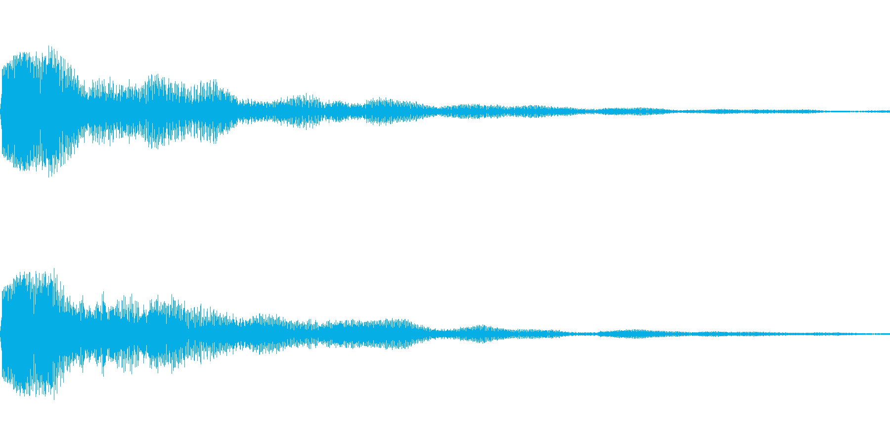 決定音に使えそうな電子音(低い音)の再生済みの波形