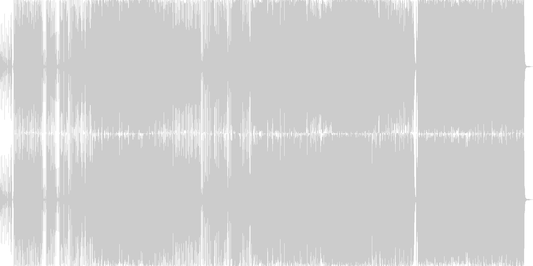 ベース音楽曲です。疾走感あふれるスラッ…の未再生の波形