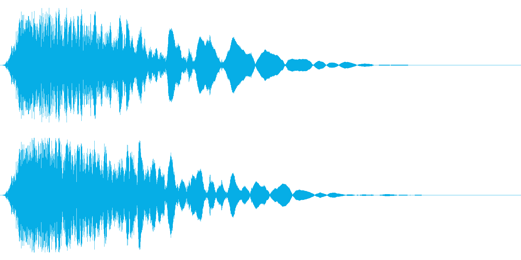 刀や剣 抜刀 斬撃の効果音 11の再生済みの波形