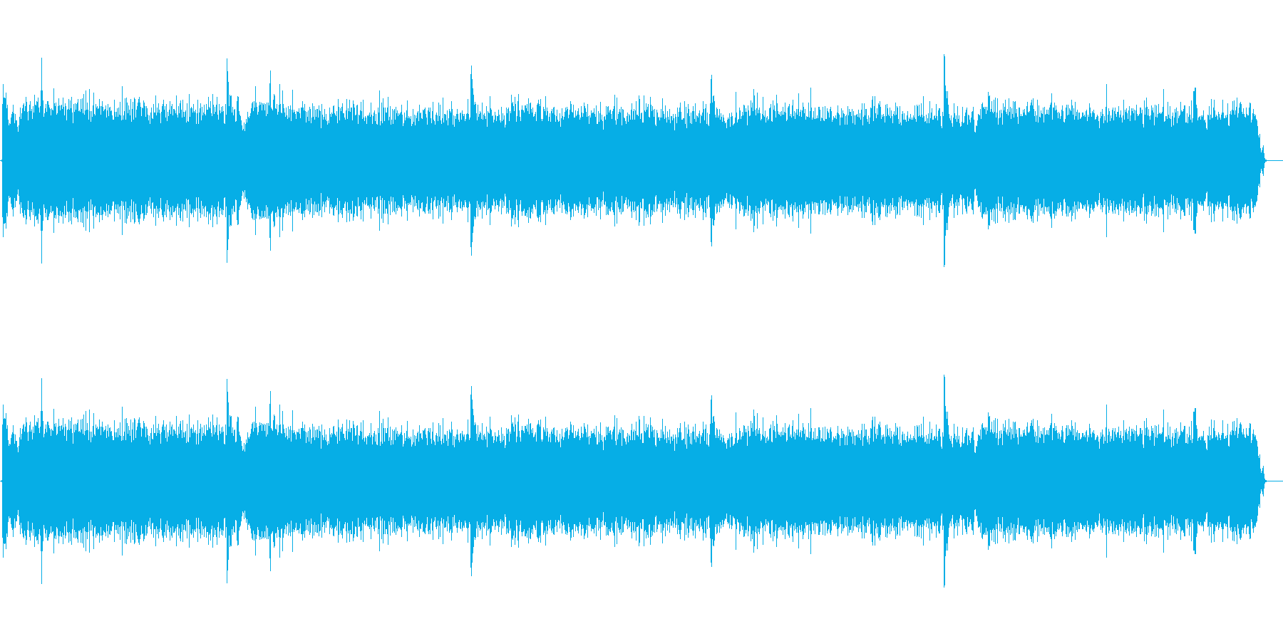 洗濯機の稼動音(ウィーンガタガタ)の再生済みの波形