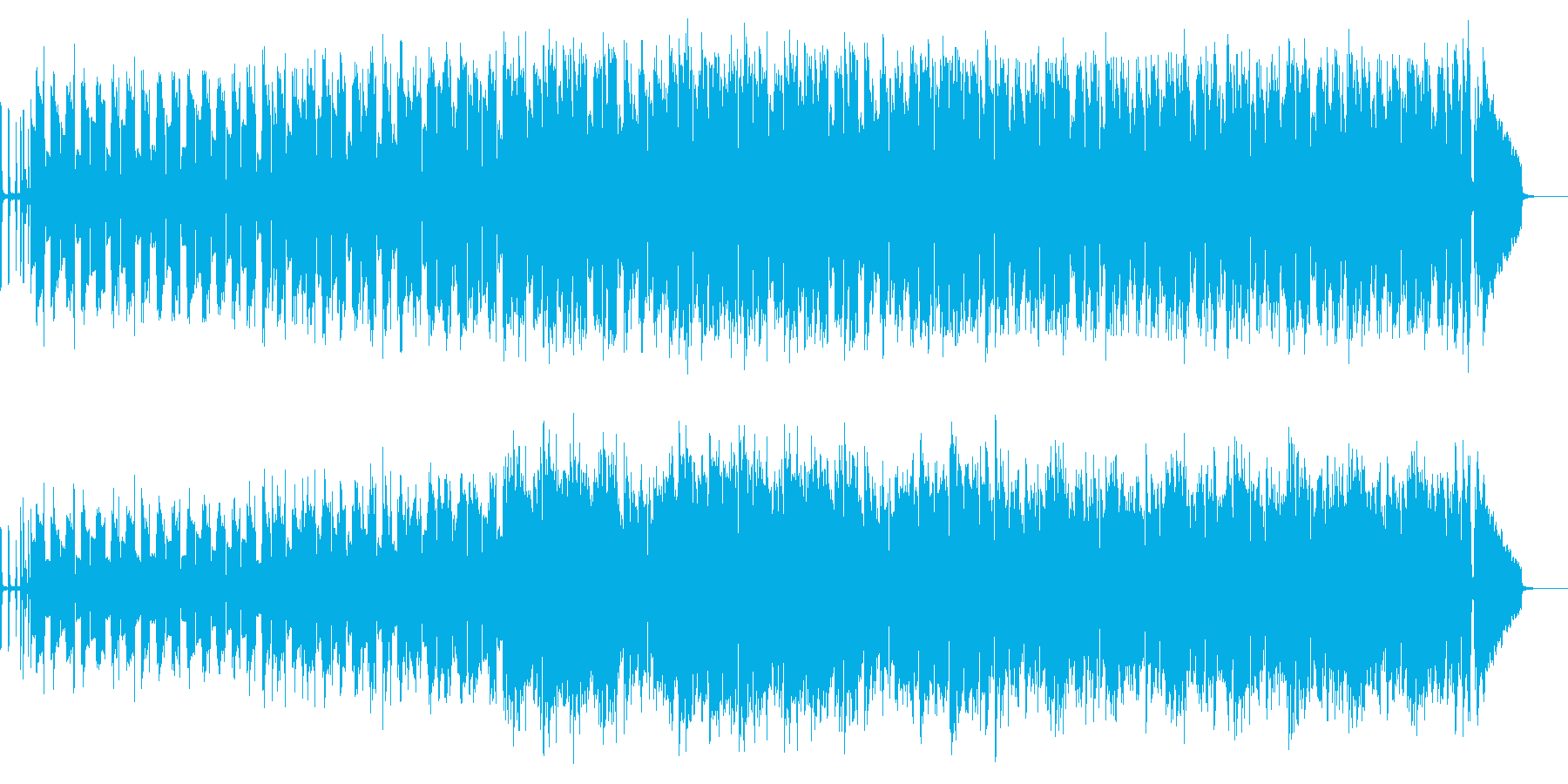 エレピとギターのシンプルなジャズの楽曲の再生済みの波形