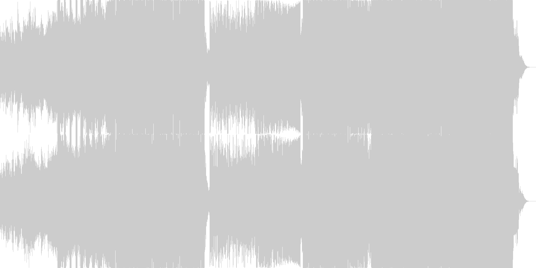かっこ良くてノリが良いダンスミュージックの未再生の波形