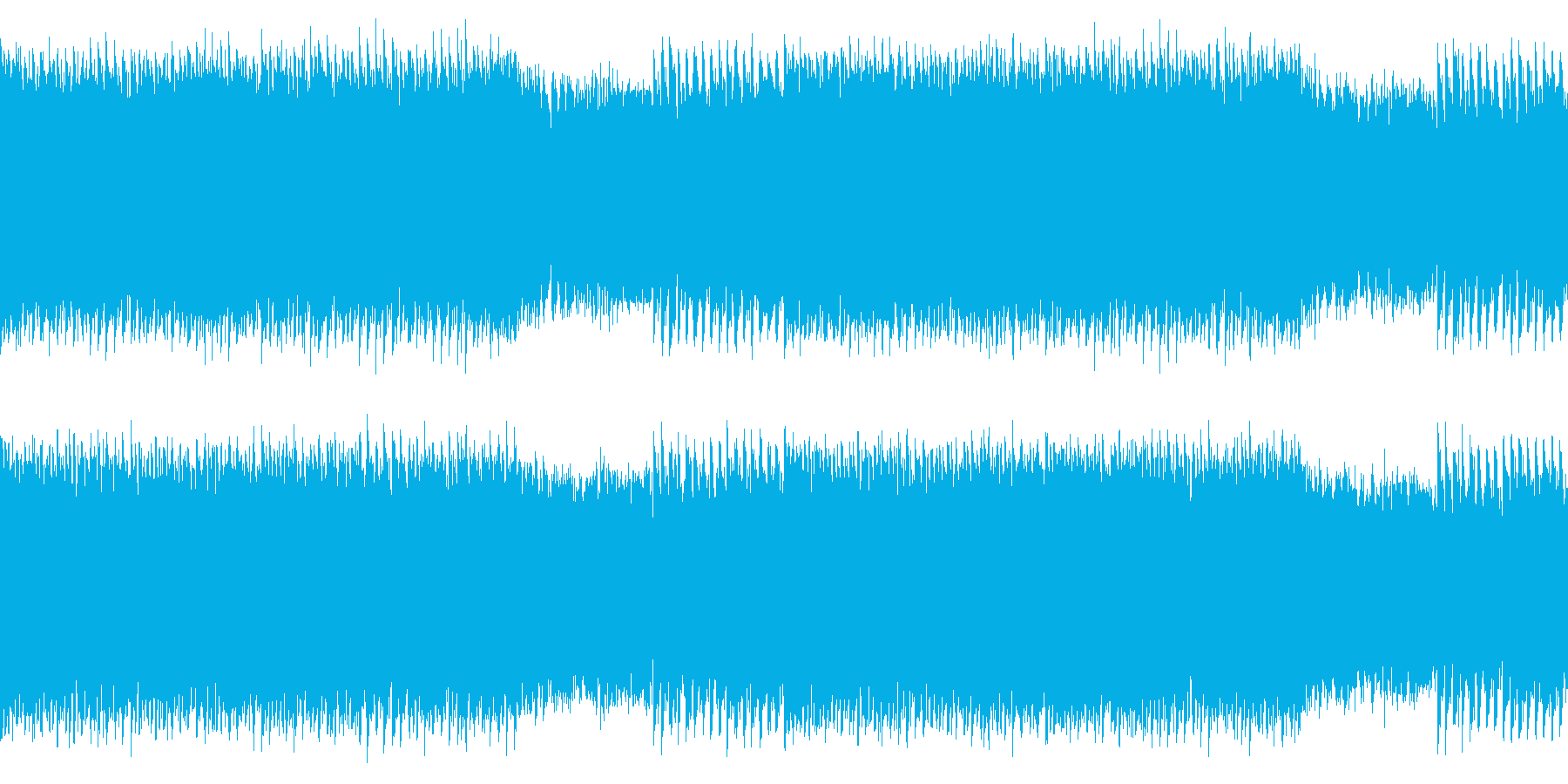 爽快感のある爽やかなハウスループの再生済みの波形