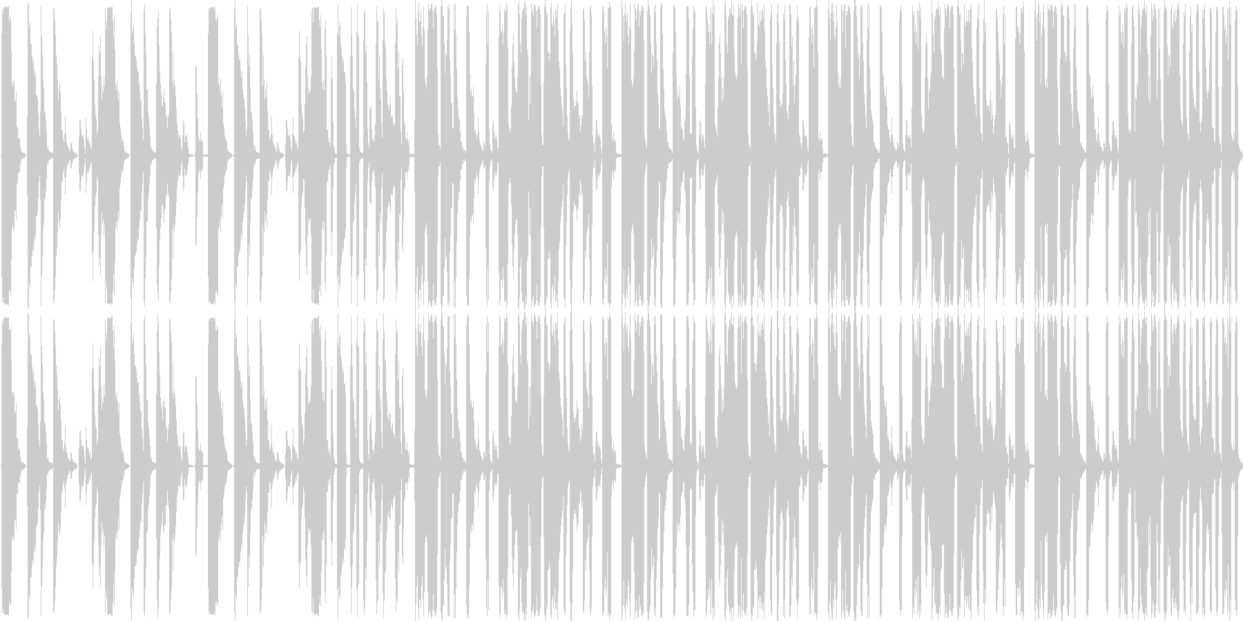 短い曲ですの未再生の波形