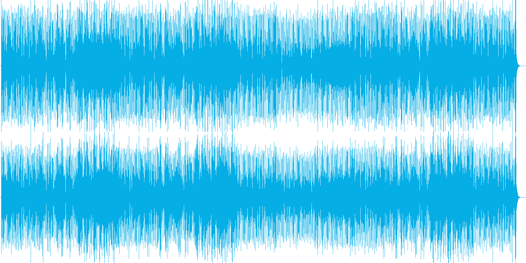 跳ねるピアノメインのイージーリスニング曲の再生済みの波形