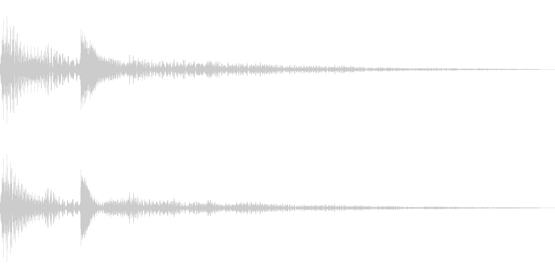 透明感のあるボタン音です。の未再生の波形