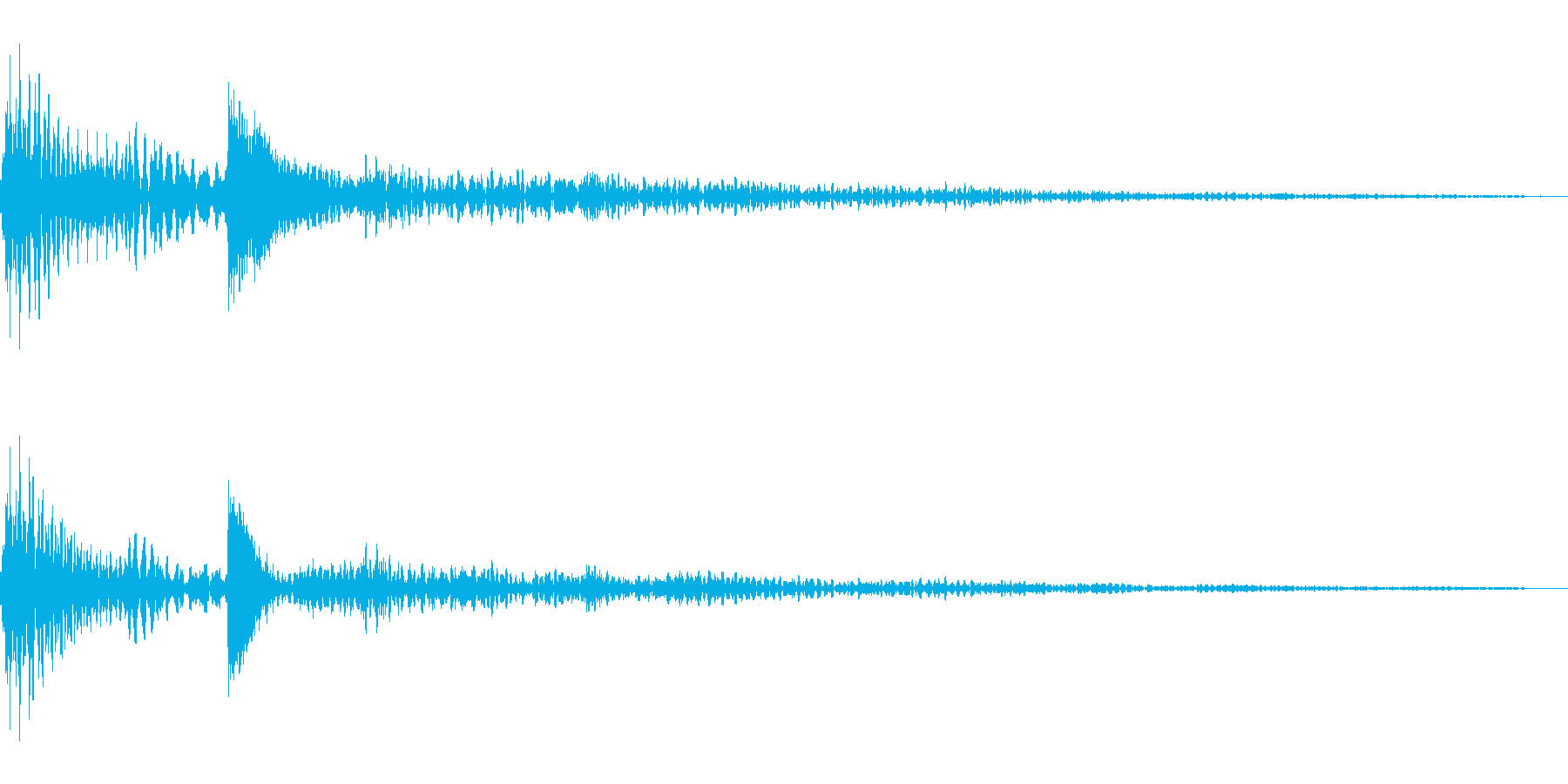 透明感のあるボタン音です。の再生済みの波形