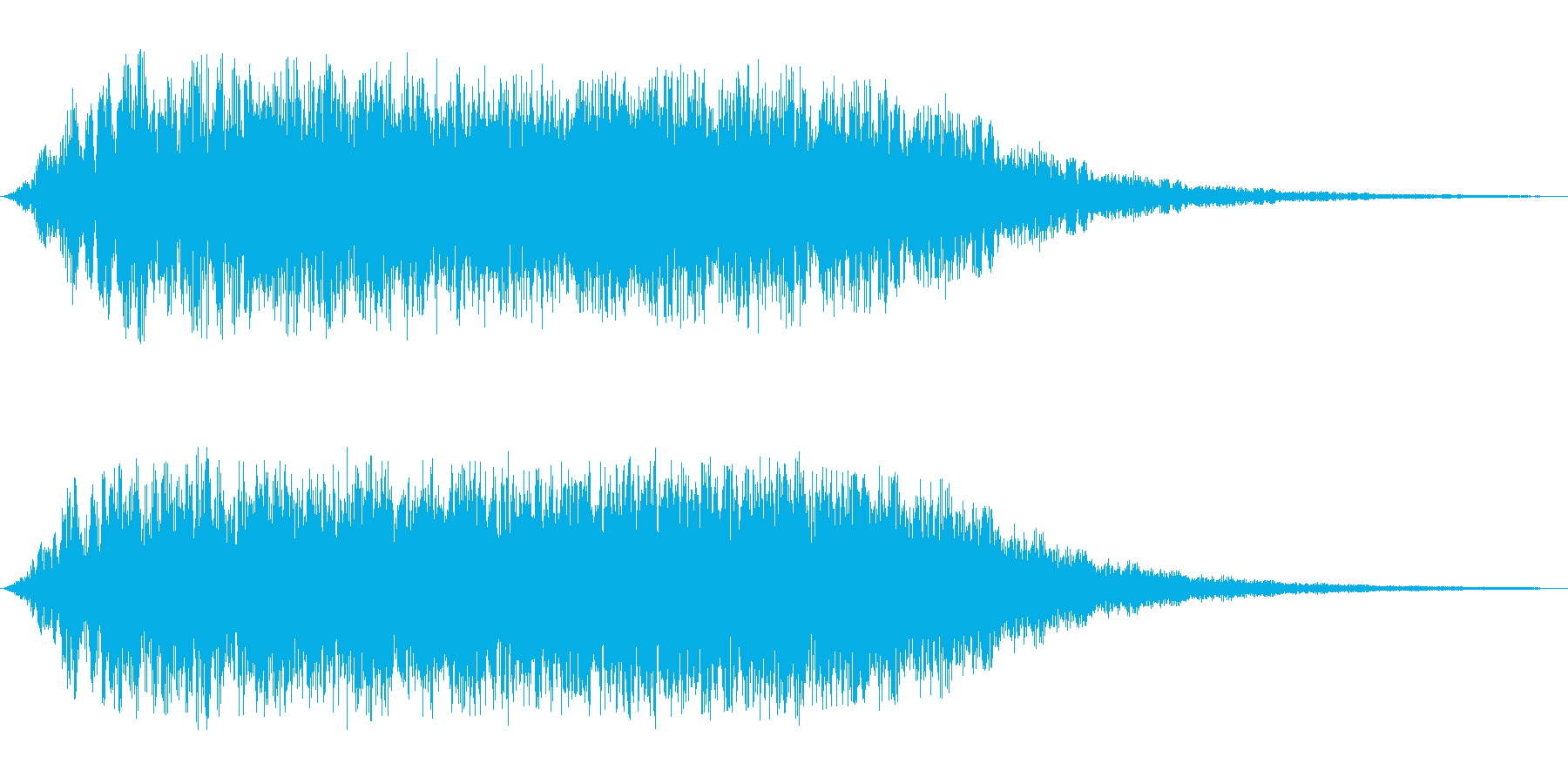 シャアアーン(澄んだ透明感ある効果音)の再生済みの波形