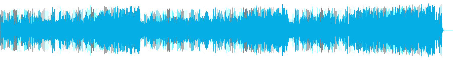 和やかなポップ BGM(フルサイズ)の再生済みの波形