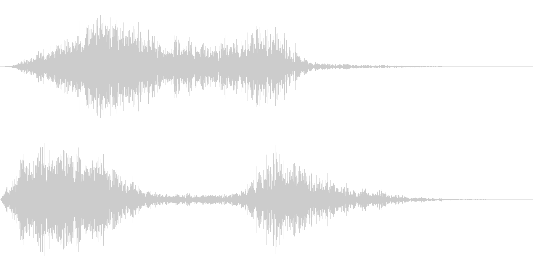 ヒュウウ(風のような音)の未再生の波形