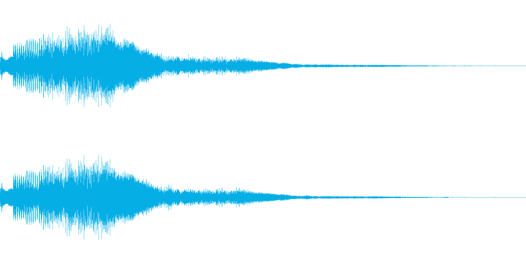キラキラしたかわいい音です。の再生済みの波形