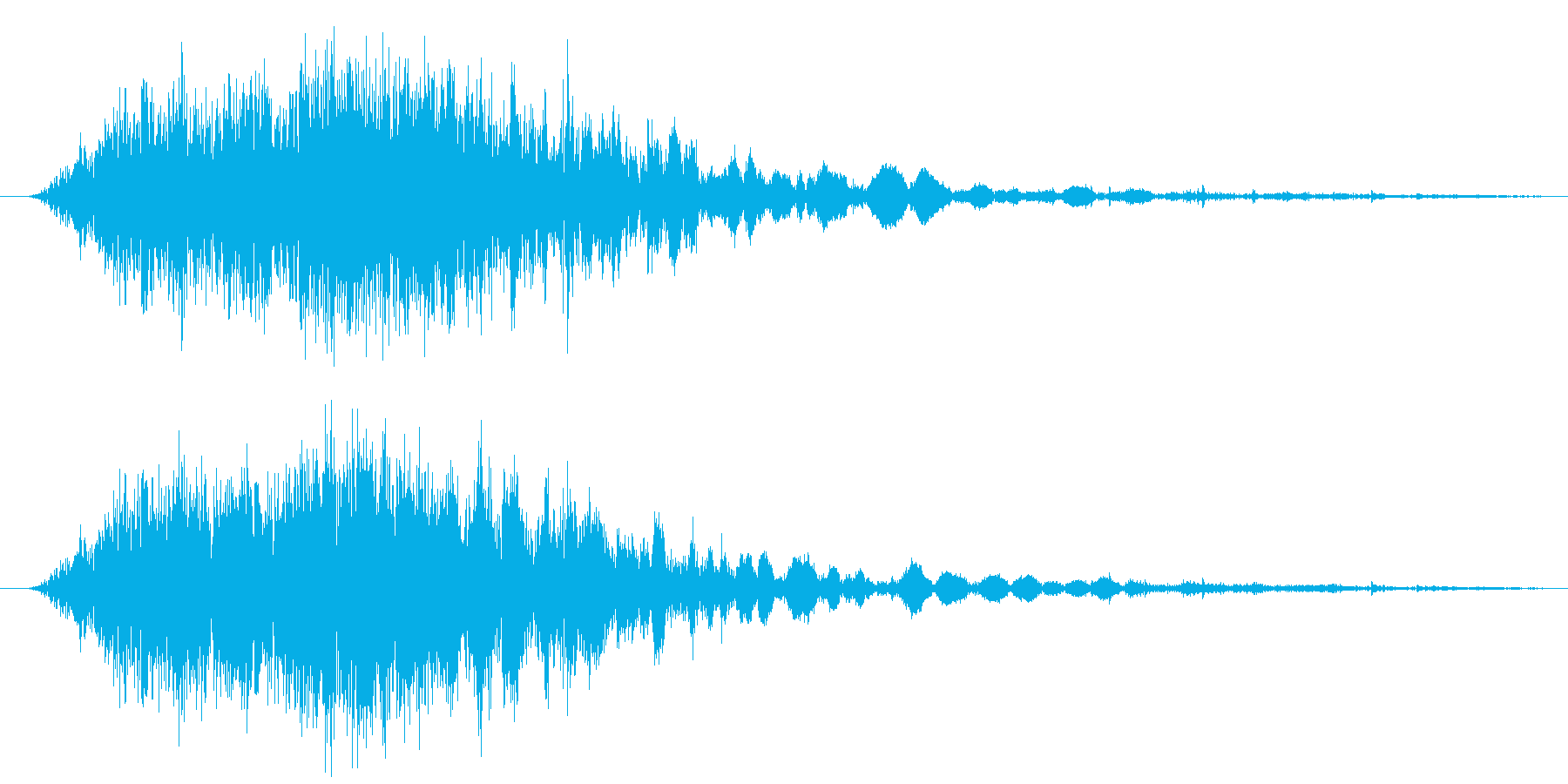 斬撃音(刀や剣で斬る/刺す効果音)07の再生済みの波形
