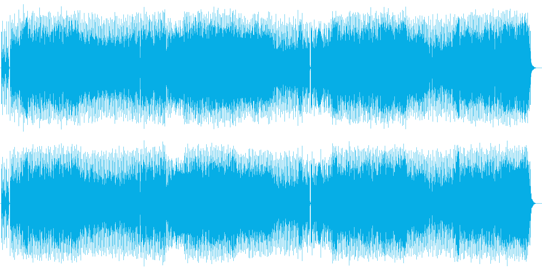エッジ、浮遊感あるドラムンベースの曲の再生済みの波形