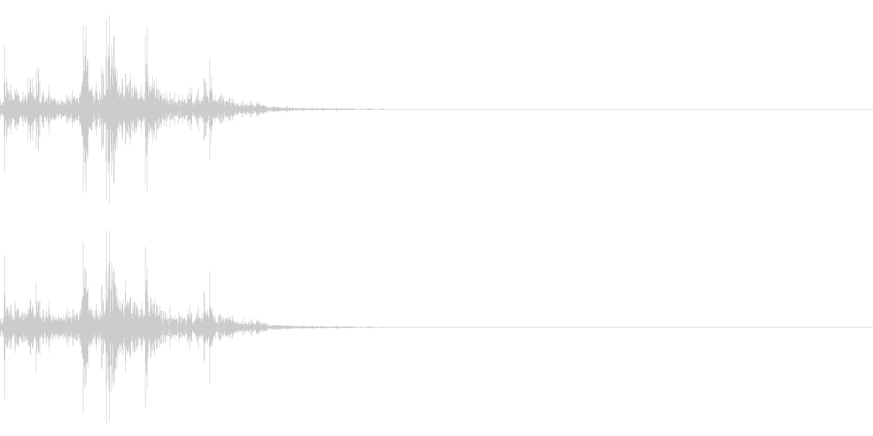 ガラガラ_崩れる音_01の未再生の波形