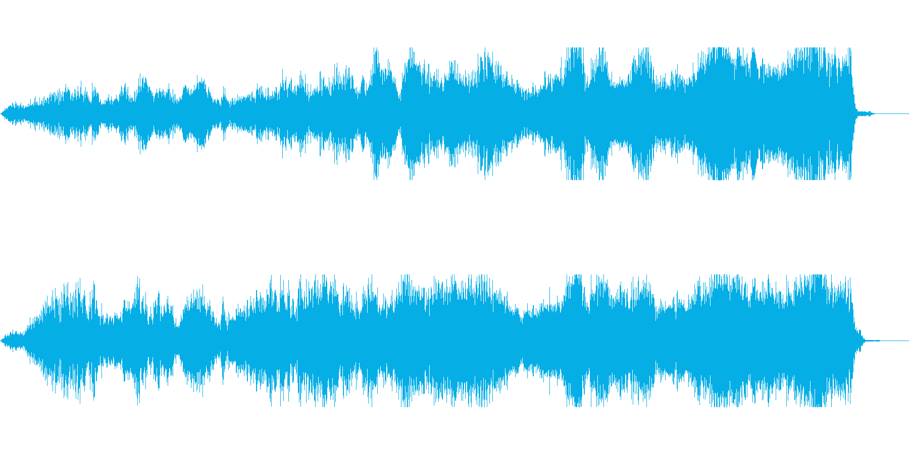 悪霊、音量たちの恨みの声1の再生済みの波形