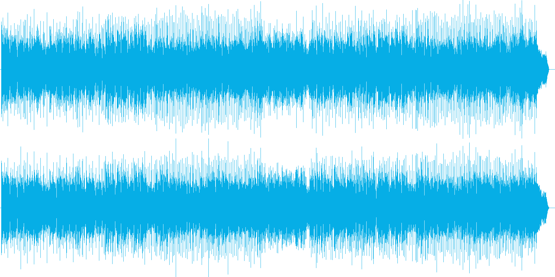 都会と自然がミックスされたシンセ曲の再生済みの波形