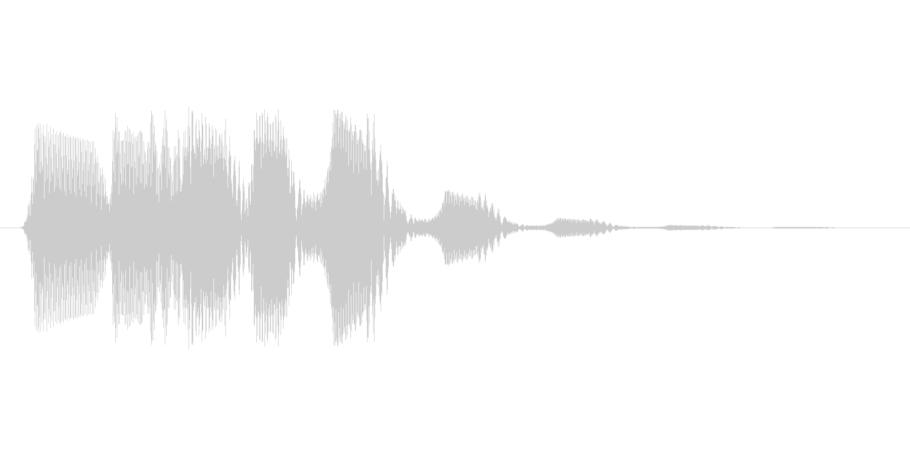 ファミコン風効果音 決定音系です 31の未再生の波形